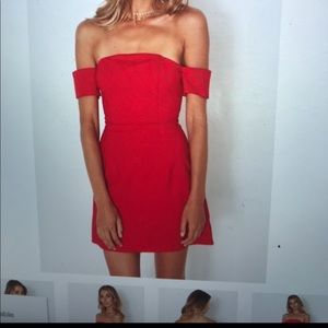 White For Boutique mini red dress